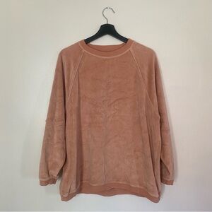 Aerie Tan Long-Sleeve Sweatshirt
